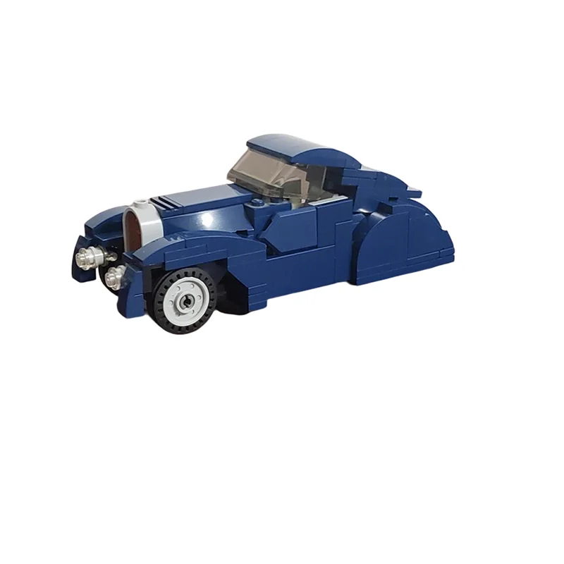 167 Pezzi MOC Modello Bugatti Tipo Atlantic City Champions, Blocchi da Costruzione, Regalo di Natale, Giocattolo Educativo Creativo