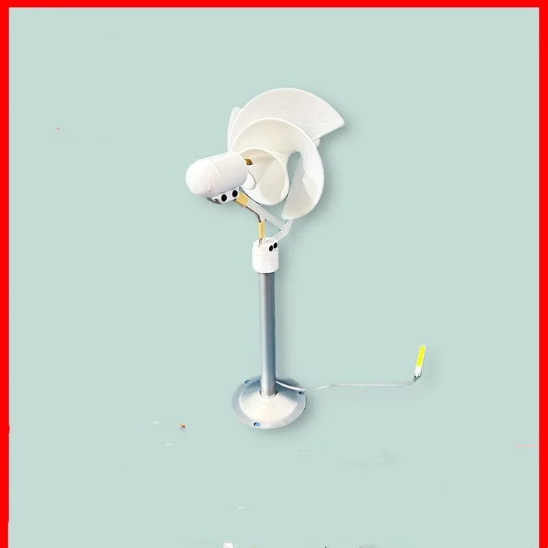 Miniature Spiral Wind Turbine 10W Science Experiment Power Light Model Breeze Start with LED Light 320mm