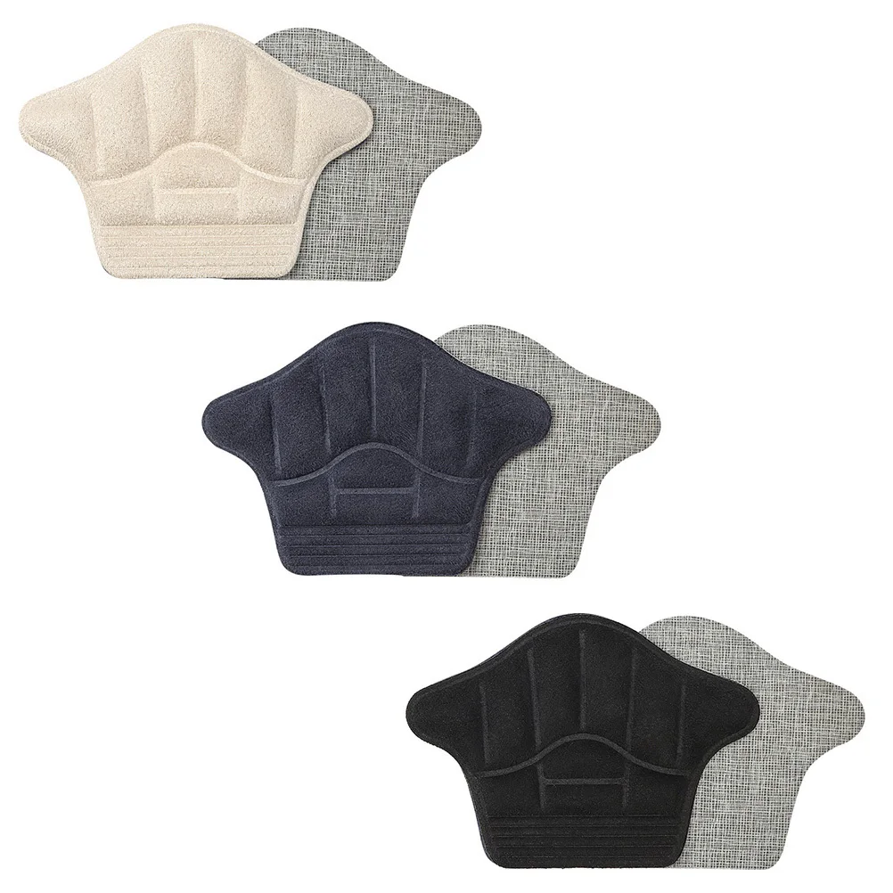 

3Pairs Wear Resistant Heel Pads Safe and Comfortable Self-Adhesive Heel Pads for Foot Support Shoes Holes Patches