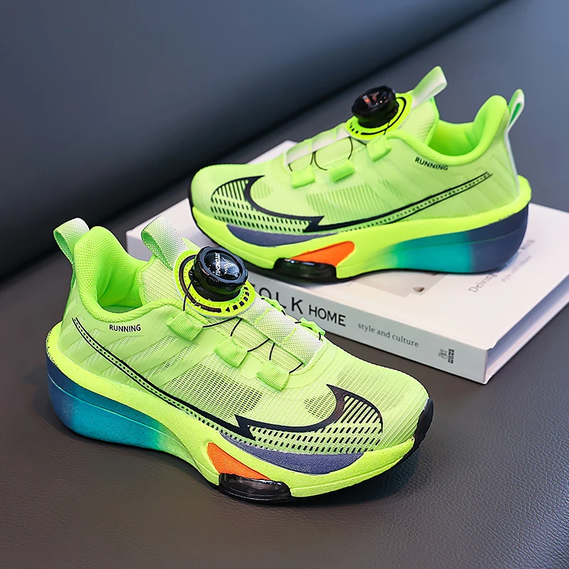 

All Kids Fashion Casual Shoes Elastic Cushion Sole Skin Friendly Material Stable Support Daily Activity Sneakers