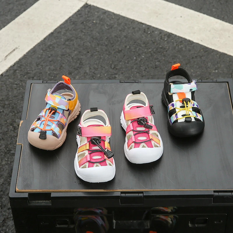 Children Upstream Shoes Summer Sandals New Boy Anti-slip Quick-drying Anti-collision Sandals Girls Fashion Outdoor Wading Shoes