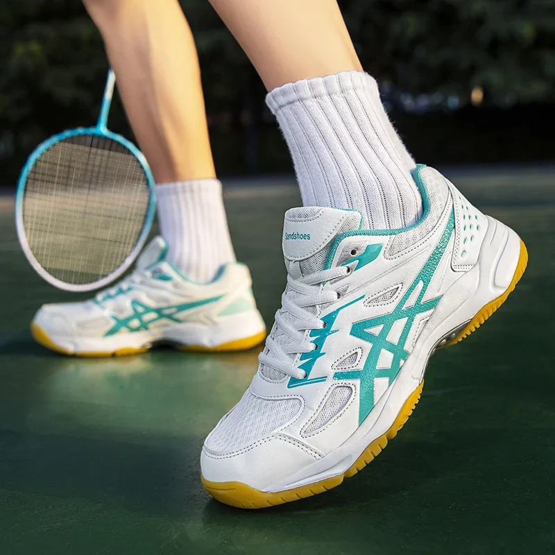 Lekkie męskie buty do badmintona oddychająca siateczka damskie sportowe tenis stołowy trening unisex tenisówki do siatkówki 9011