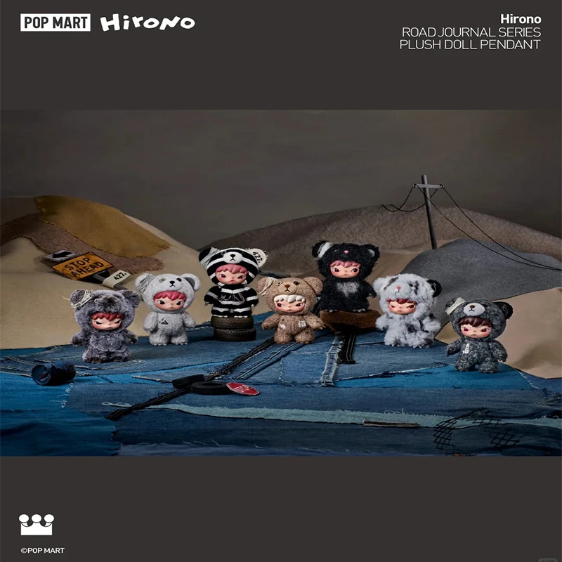 

Оригинальная серия POPMART Hirono Road Journal: коллекционная мини-фигурка-брелок в закрытой упаковке, кавайная игрушка для детей, трендовый брелок