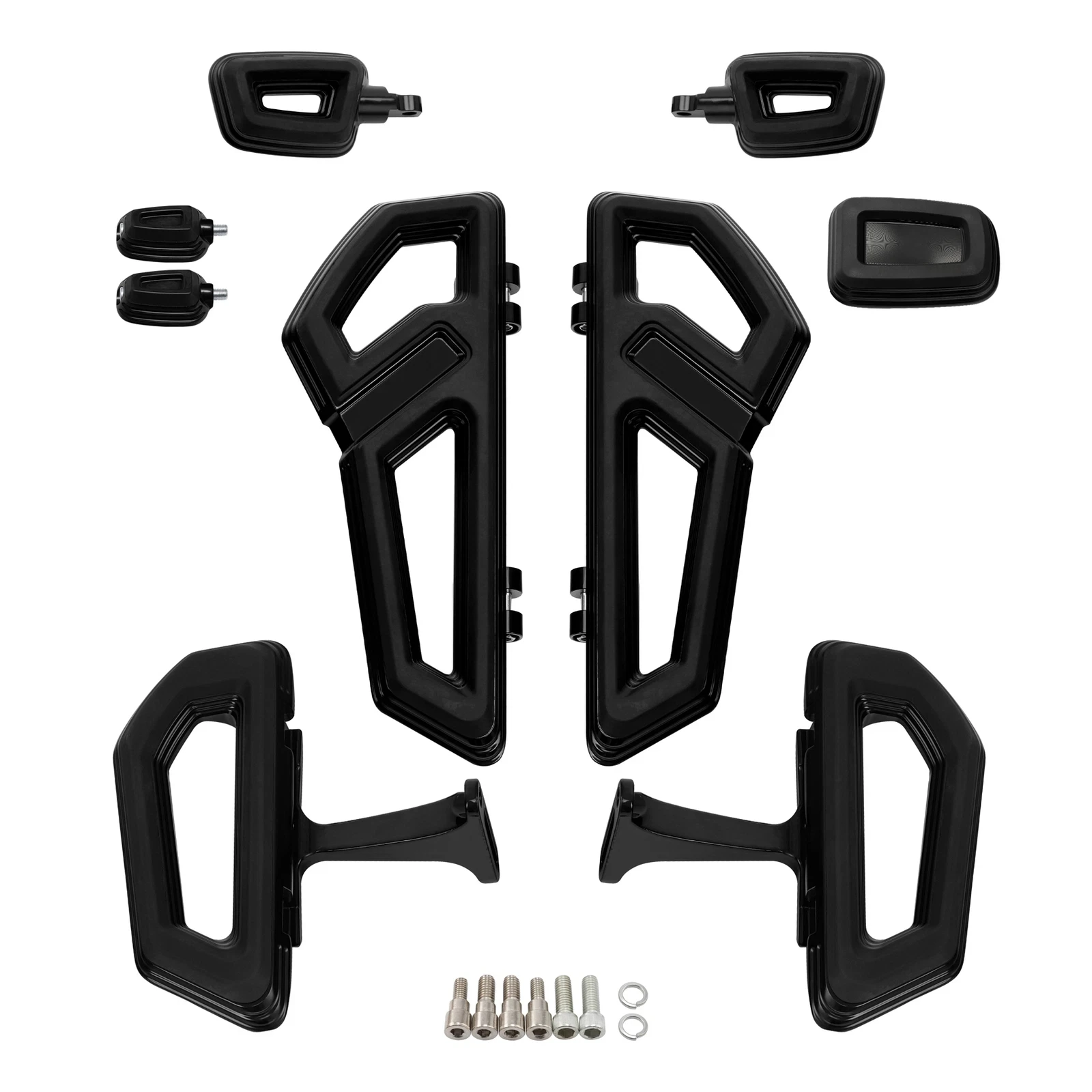Motorcycle Rider Passenger Footboards Pegs Brake Pedal For Harley Touring Road Glide Electra Glide 2000-2024