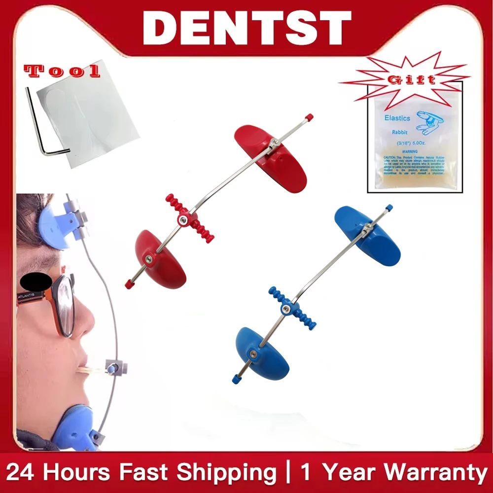 Adjustable Dental Orthodontic Face Mask Single Pole Head Cap Underbite Correction Headgear Front Traction Dentist Tools Free O