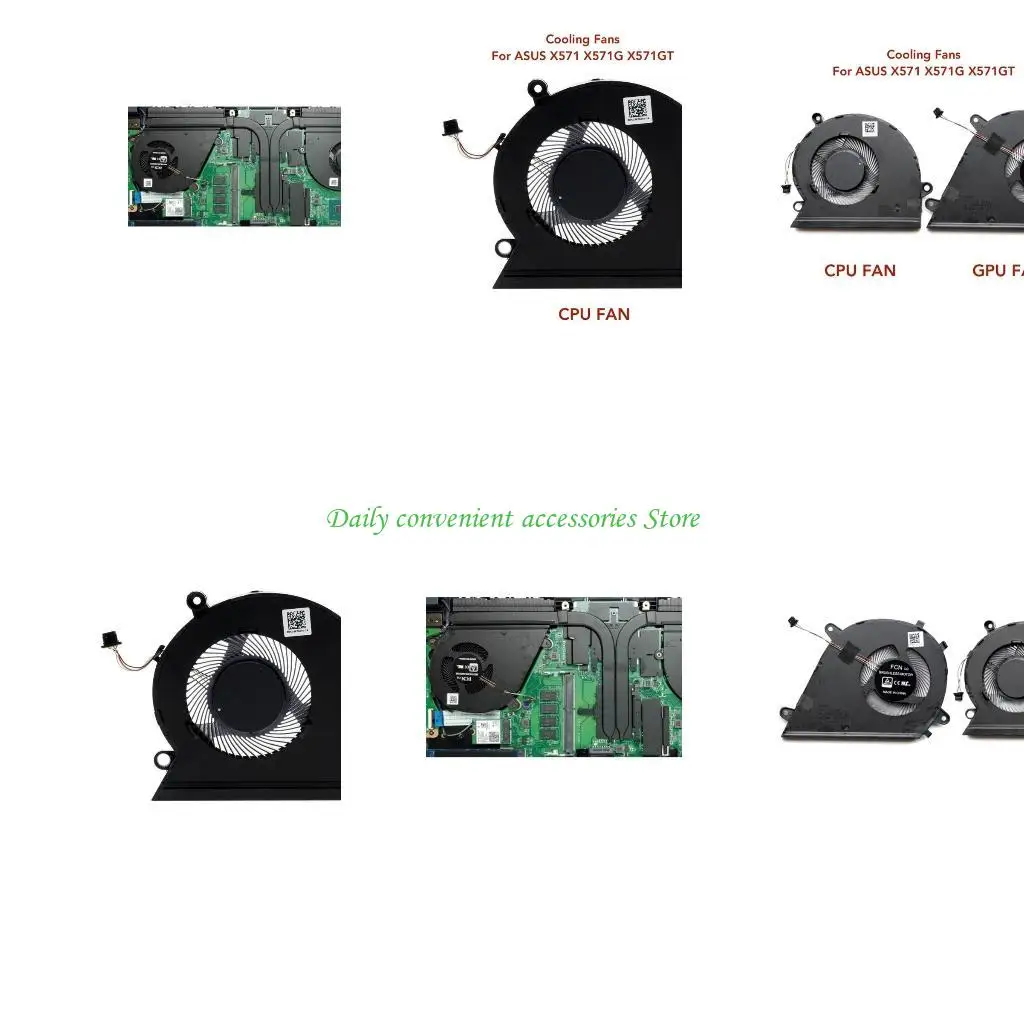 

97QB 2 штуки ПК GPU Охлаждающие вентиляторы для MARS15 VX60GT GT9750 K571 X571G VX60G COR CPU COLER