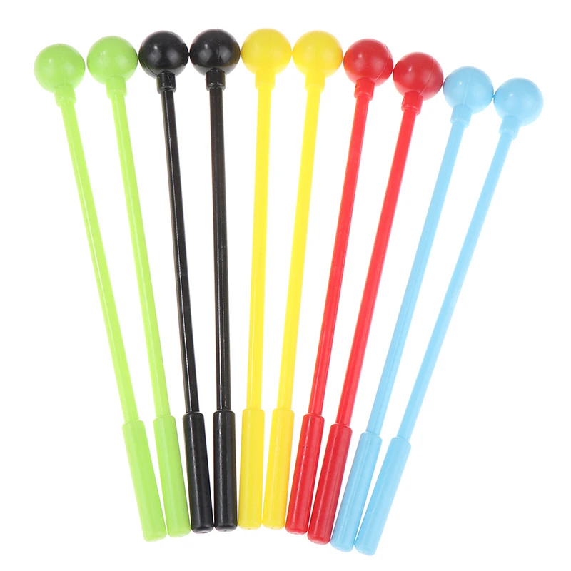 2pcs/set 20cm Percussion Drum Sticksmallets Drumsticks Adults Stick Mallet Rhythm Rubber Kids Stick Mallet Plastic Instrument