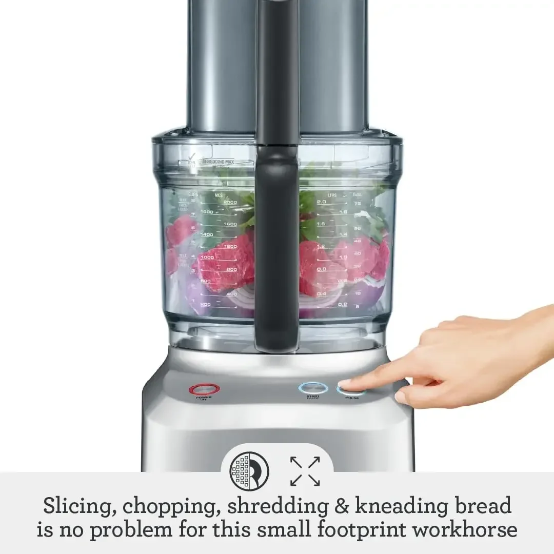 Breville BFP660SIL Food Processor, 12 Cup, Silver