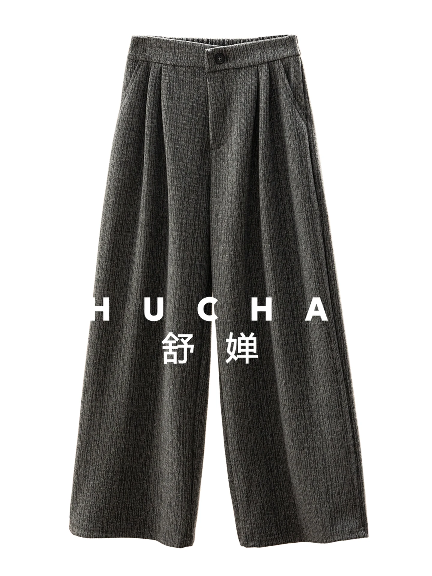 

Pants Women Design Elastic Waist Wide-leg Straight-leg Pants After Commuting Women's 64F1 Wide Leg Pants