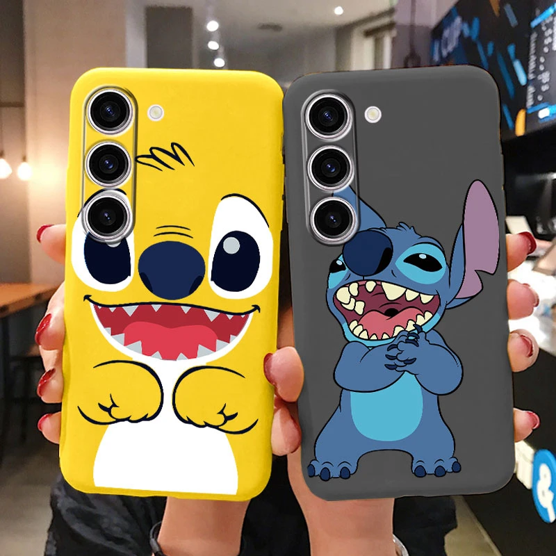 Super Cute Stitch Love Shell For Samsung A15 4G 5G Case Soft Cartoon Anime Cover TPU Couple Fundas For Samsung Galaxy A 15 Capa