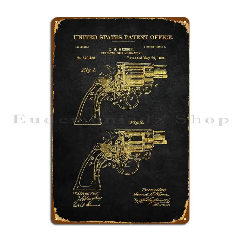 7 Smith y Wesson Revolv letrero de Metal cocina garaje pared personalizada Pub cartel de estaño