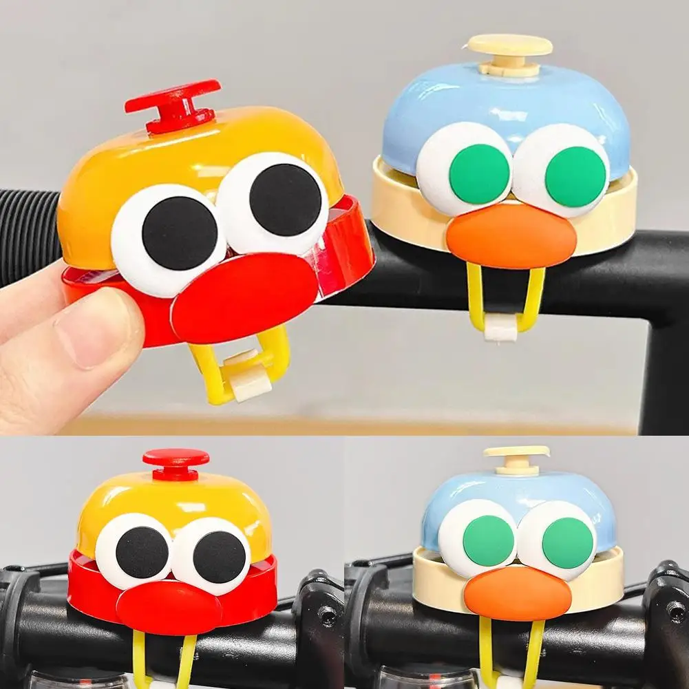 Cartoon Big Mouth Kids Bicycle Bell Horn Safety Warning Cycling Handlebar Bell Accessories Universal Bike Scooter Decoration 