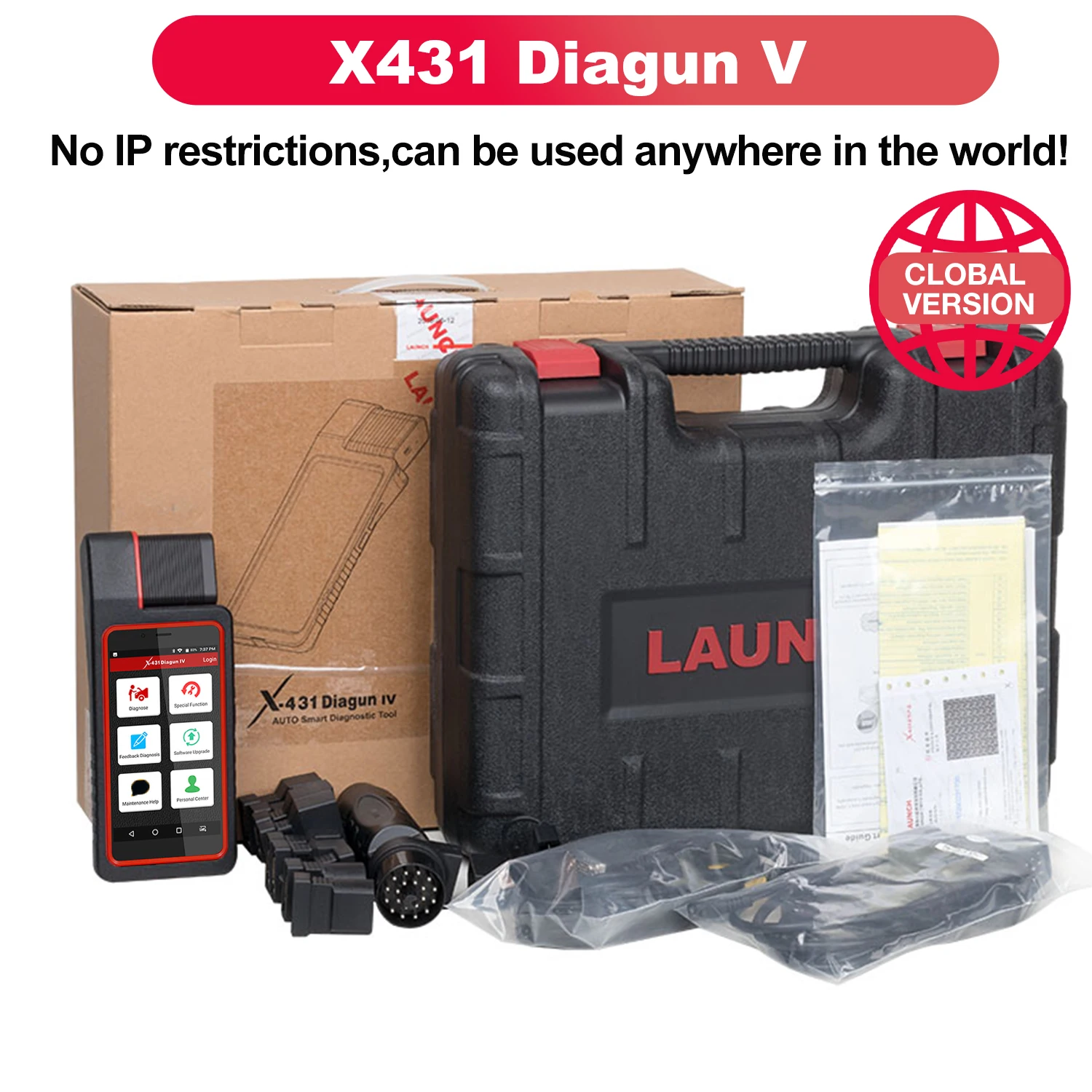 在庫一掃セール】LAUNCH X431 Diagun V 双方向スキャンツール、フル