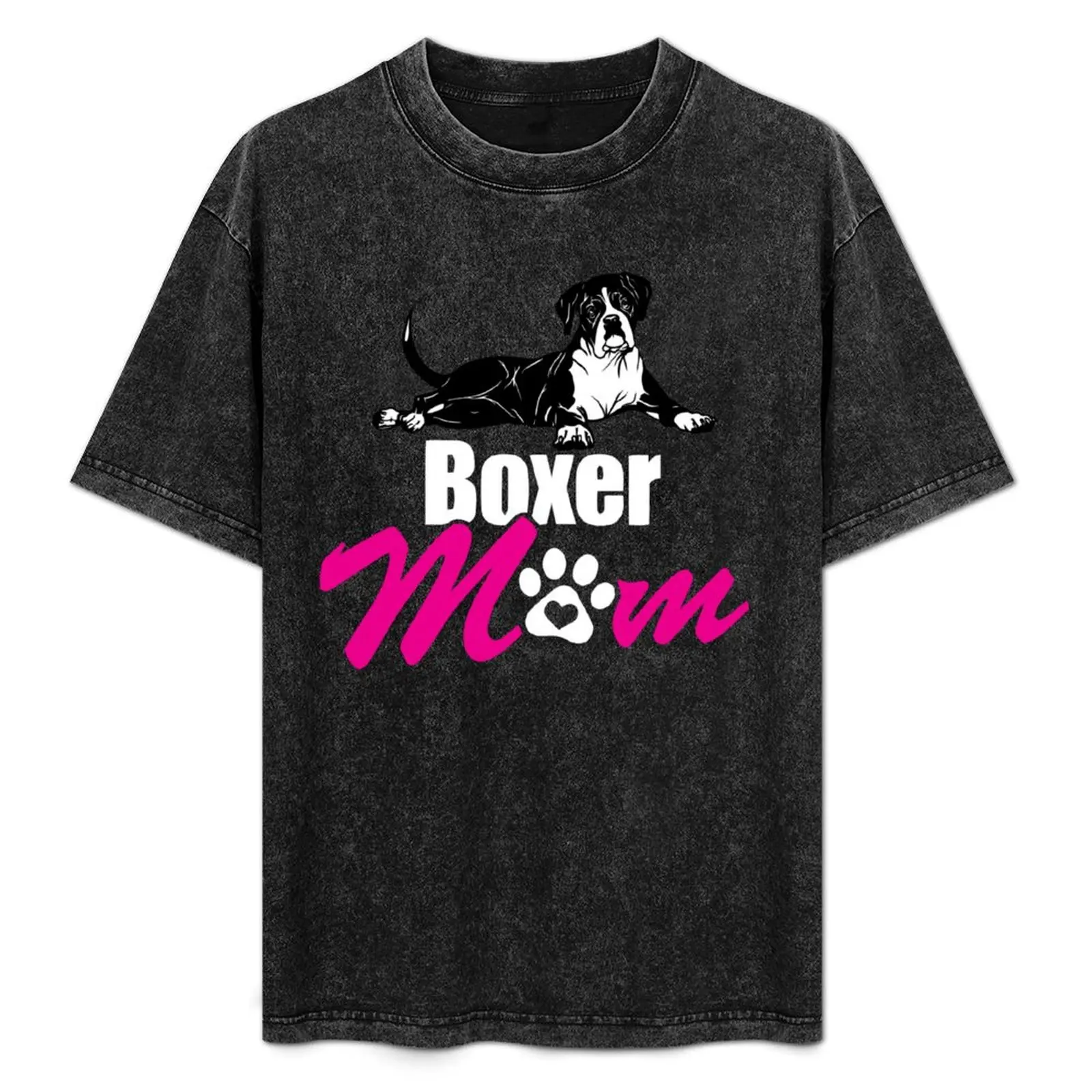 

Boxer Mom T-Shirt Stylish Graphic Short Sleeve Top