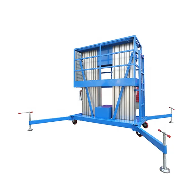 Maximum Lifting Height of 10m Electric Aluminum Alloy Lift Platform for Warehouse and Industrial Use Heavy-Duty