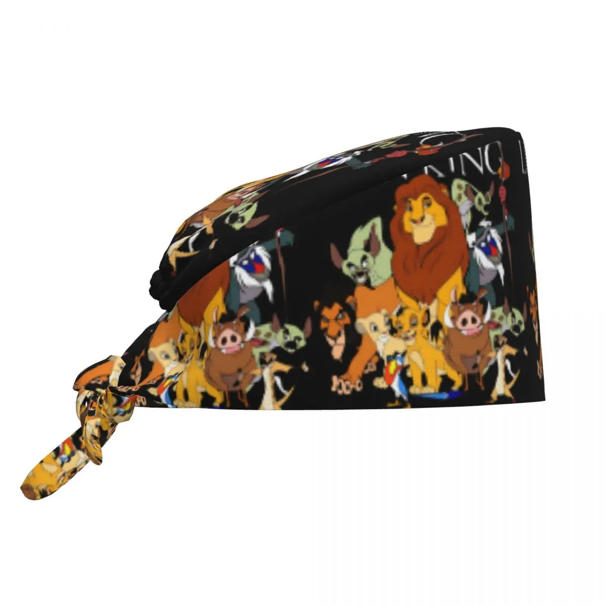 Custom Anime The Lion King Cartoon Working Cap Surgical Hats Simba And Zazu Timon Operating Room Cap Nursing Cap Lab Works Hat