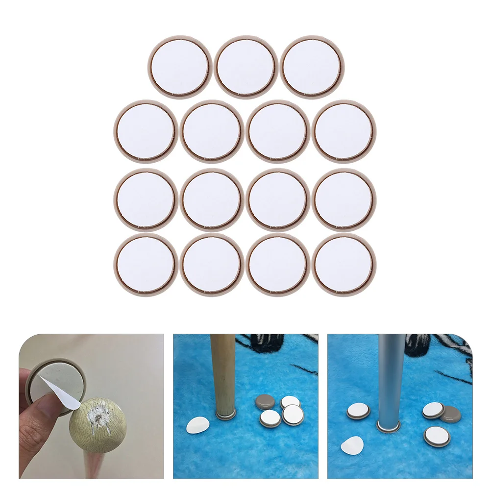 15 Pcs Table and Chair Mute Floor Mat Clear Carpet Protector Chairs Mats Couch Foot Pads Leg Legs