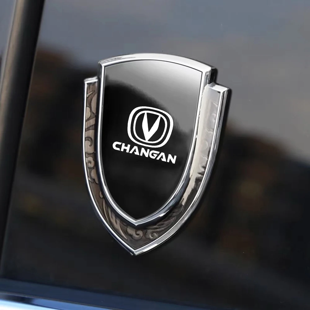 for Changan CS95 CS85 CS75 CS55 CS35 CS15 CX70 UNIV iDD Metal Car Side Fender Sticker Car Rear Trunk Shield Emblem Badge Sticker