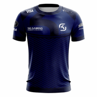 Jersey Uniform SK Gaming Grey CS GO The Summer Dream Short Sleeve Shirt Men