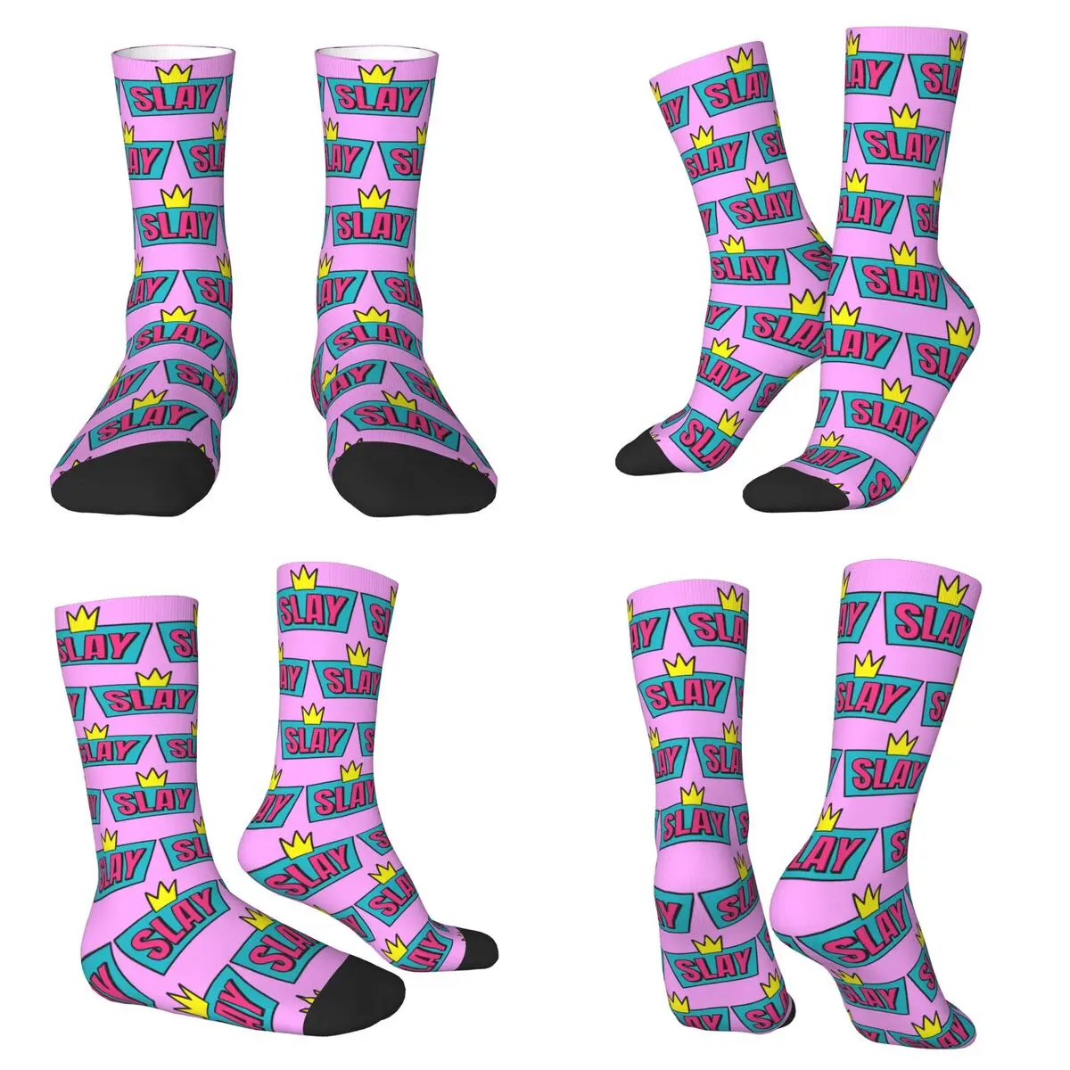 

Носки SLAY, впитывающие пот чулки в стиле Харадзюку, всесезонные длинные носки, аксессуары для подарка на день рождения унисекс