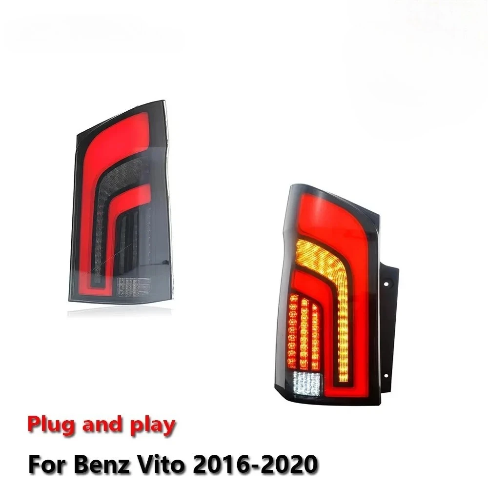 

Car LED Tail Light Assemblies For Benz Vito 2016-2020 Auto Fog DRL Brake Turn Signal Lamp Plug and Play