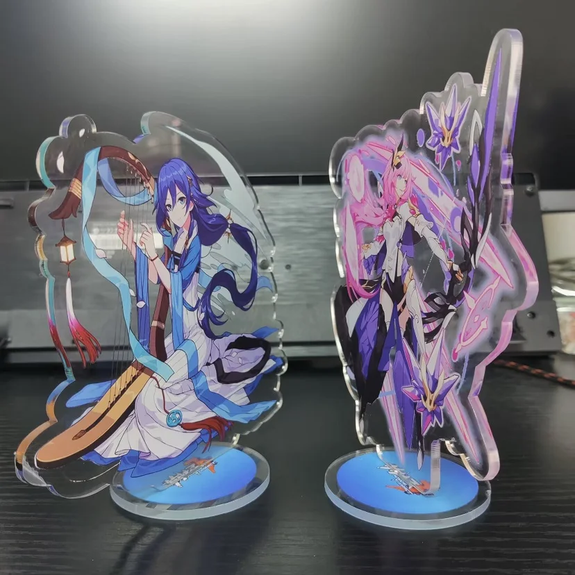 Anime Honkai Impact 3 Figures Elysia Rita Rossweisse Cosplay Acrylic Stands Seele Vollerei Character Model Decor Christmas Gift