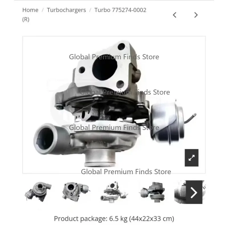 High Quality Turbocharger | OE No. 28201-2A701 775274-0002