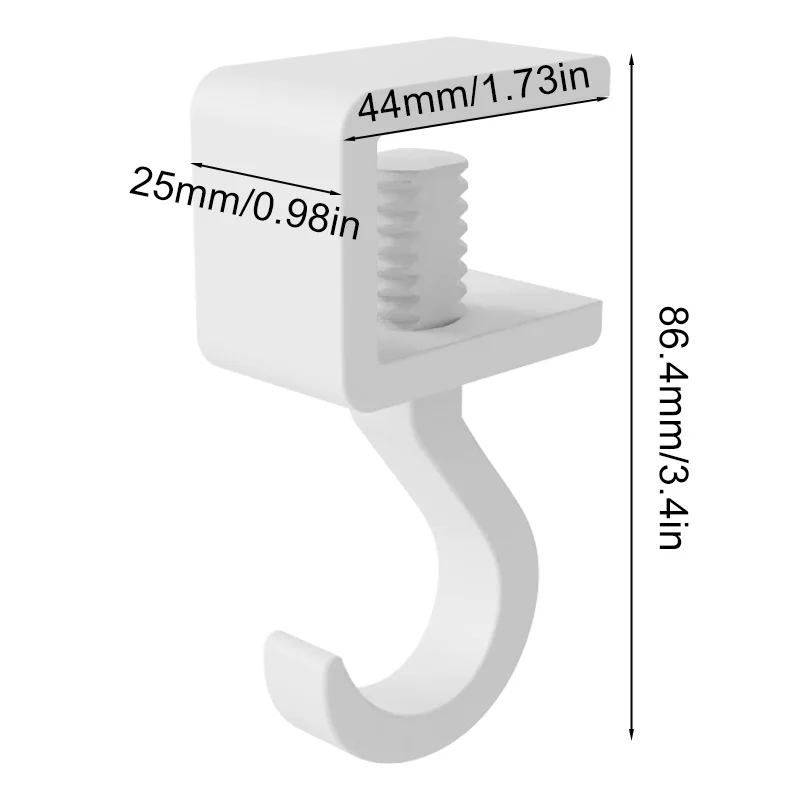 1piece Portable Hanging Bag Hook 5-Shape White Table Desktop Hooks Water Bottles Headphones Bags Storage Holder Hardware Tool