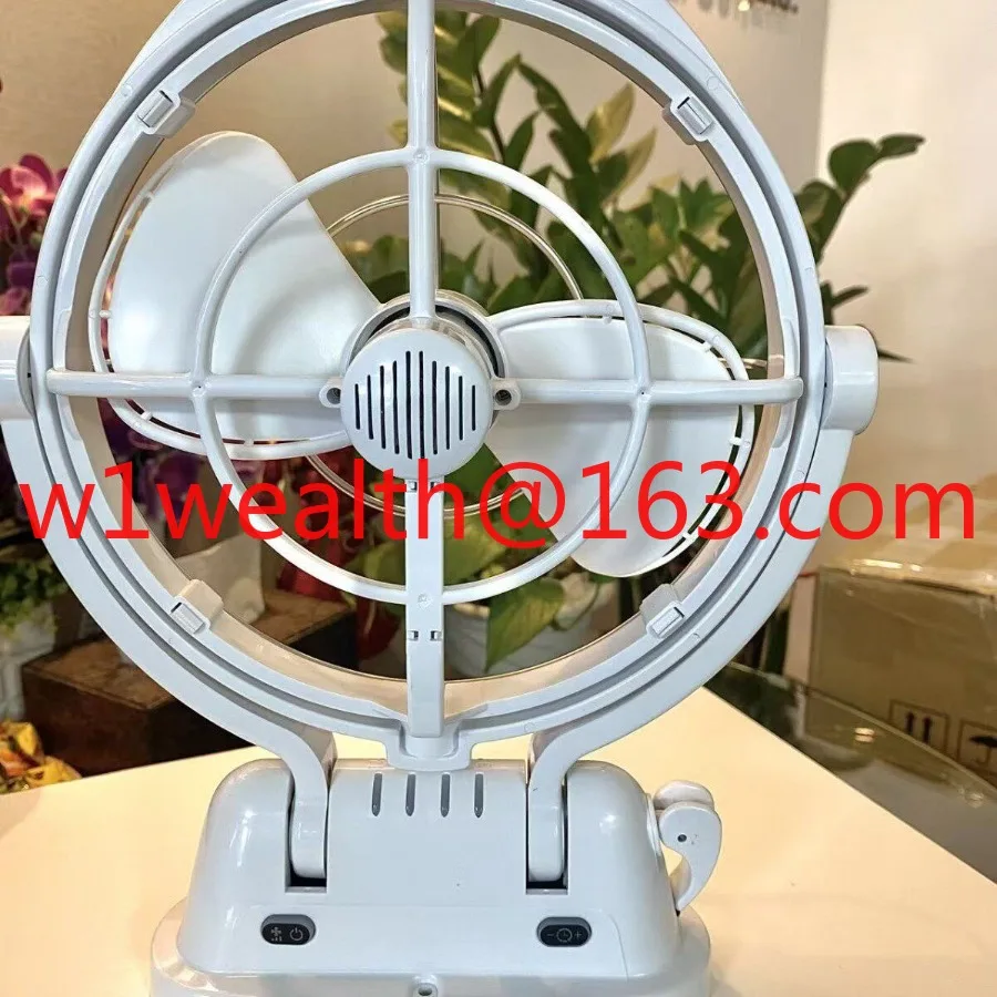 RV fan DC/12-24V current, 360-degree rotating fan with remote control, with imported 455 motor