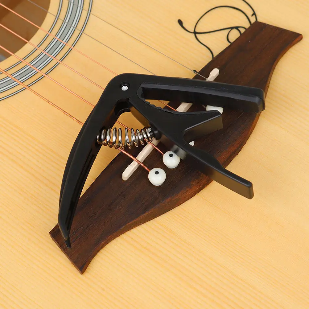 Universal Guitar Capo for Acoustic Electric Classical and Ukulele ABS Metal Construction Adjustable Spring Tension Quick view 4