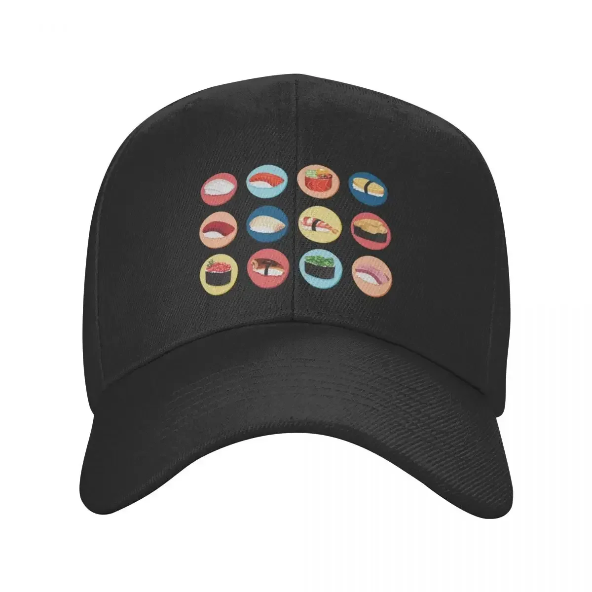 Types of Japanese Sushi Baseball Cap Snap Back Hat Hat Man For The Sun Hat Man Woman Men's