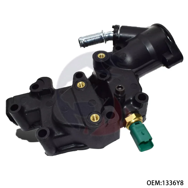 1336Y8 is suitable for P-eugeot 206 207 307 C-itroen C2 C3 engine outlet thermostat base