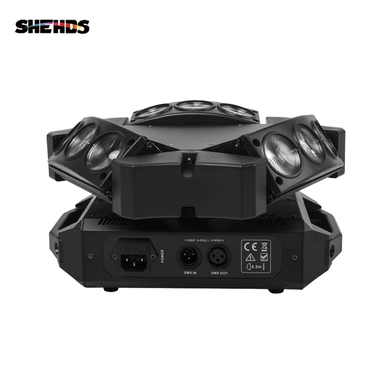 Imagem -06 - Mini Led Moving Head Disco Light 3-heads Spider Iluminação de Palco Grande Efeito Equipamento de dj Bar Luzes Dmx512 9x10w 4in Pcs por Lote