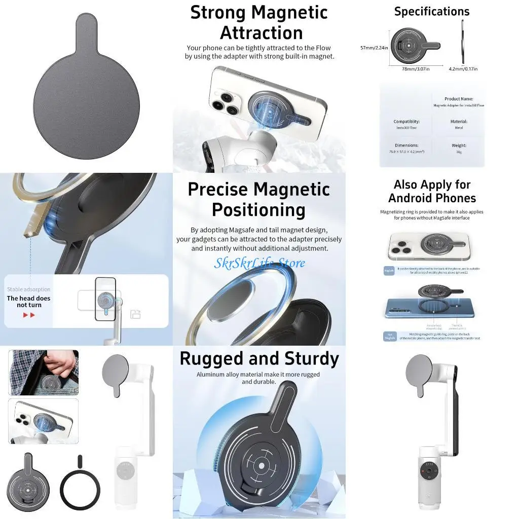 

E65E Strong Suction Attraction Protective Mount Asembly For 360 Sports Camera