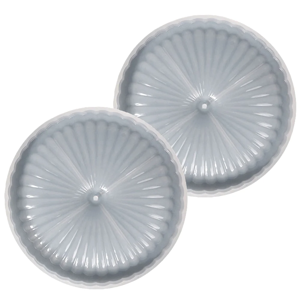 

2 Pcs Incense Plate Mold DIY Silicone Burner Epoxy Resin Handicraft Silica Gel Stick Holder