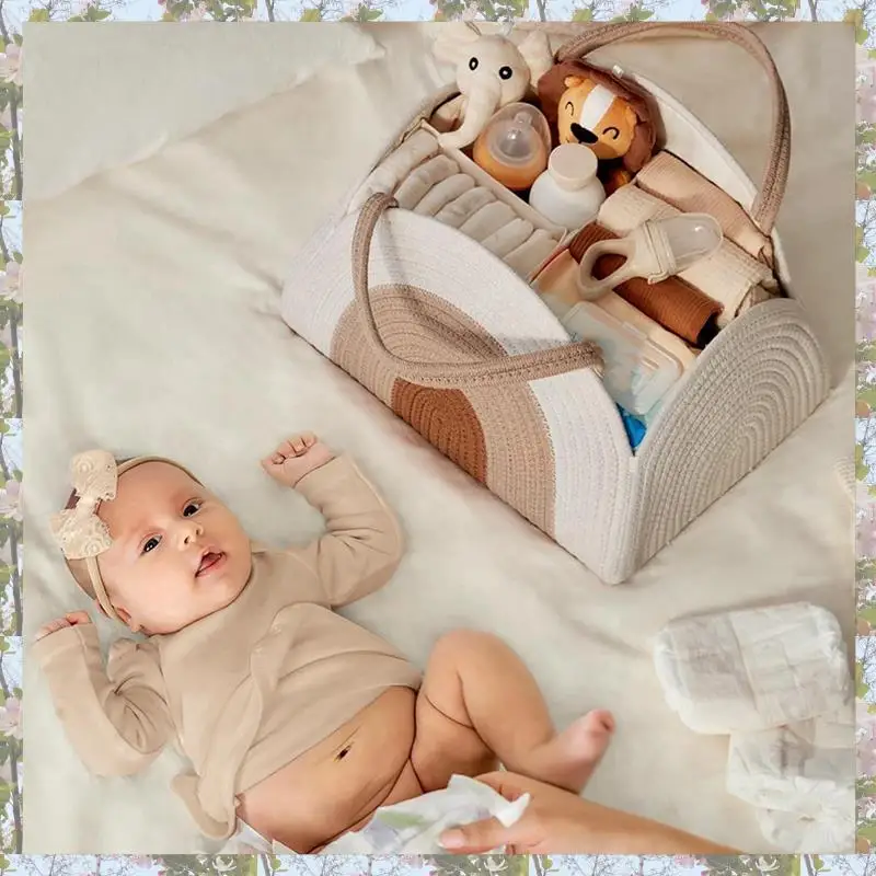 T84C-Large Baby Shower Box For Newborn Necessities, Portable Mummy Bag For Baby Products And Large-Capacity Diaper Bag. - Image 5