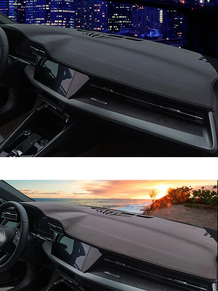 For Audi A3 S3 RS3 2021-2025 Car Dashboard Mat Accsesories Anti-reflective Anti-slip Anti-dirty Pad Instrument Panel Cover 2