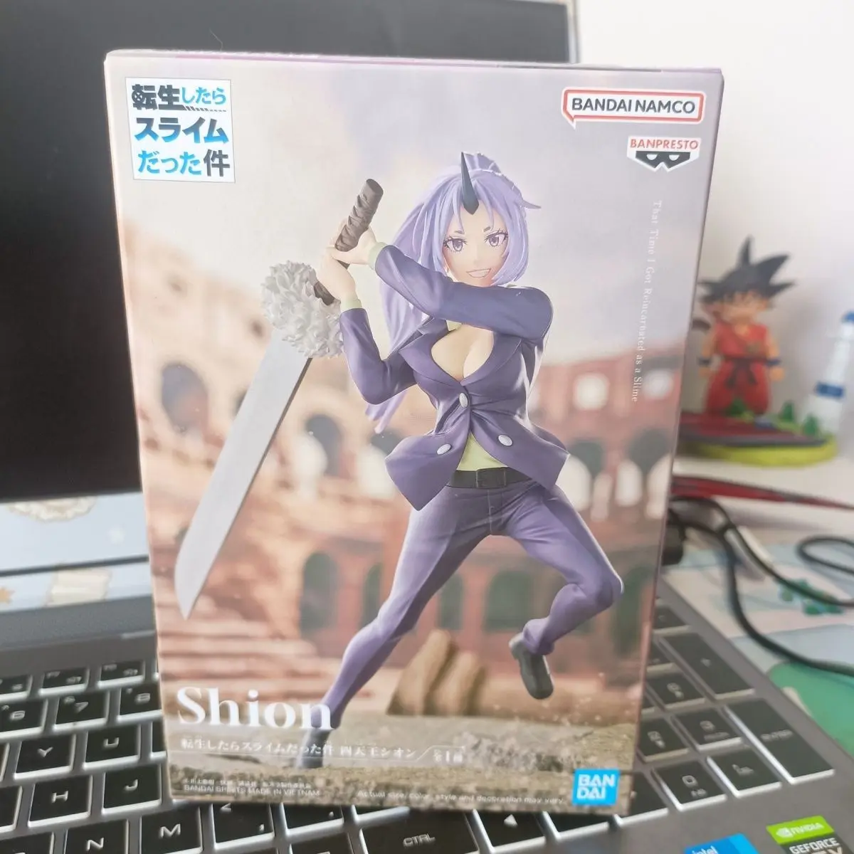 

Оригинальный Bandai Shion That Time I Got Reincarnated As A Slime 18 см, натуральная кавайная экшн-фигурка аниме, модель, коллекционные игрушки