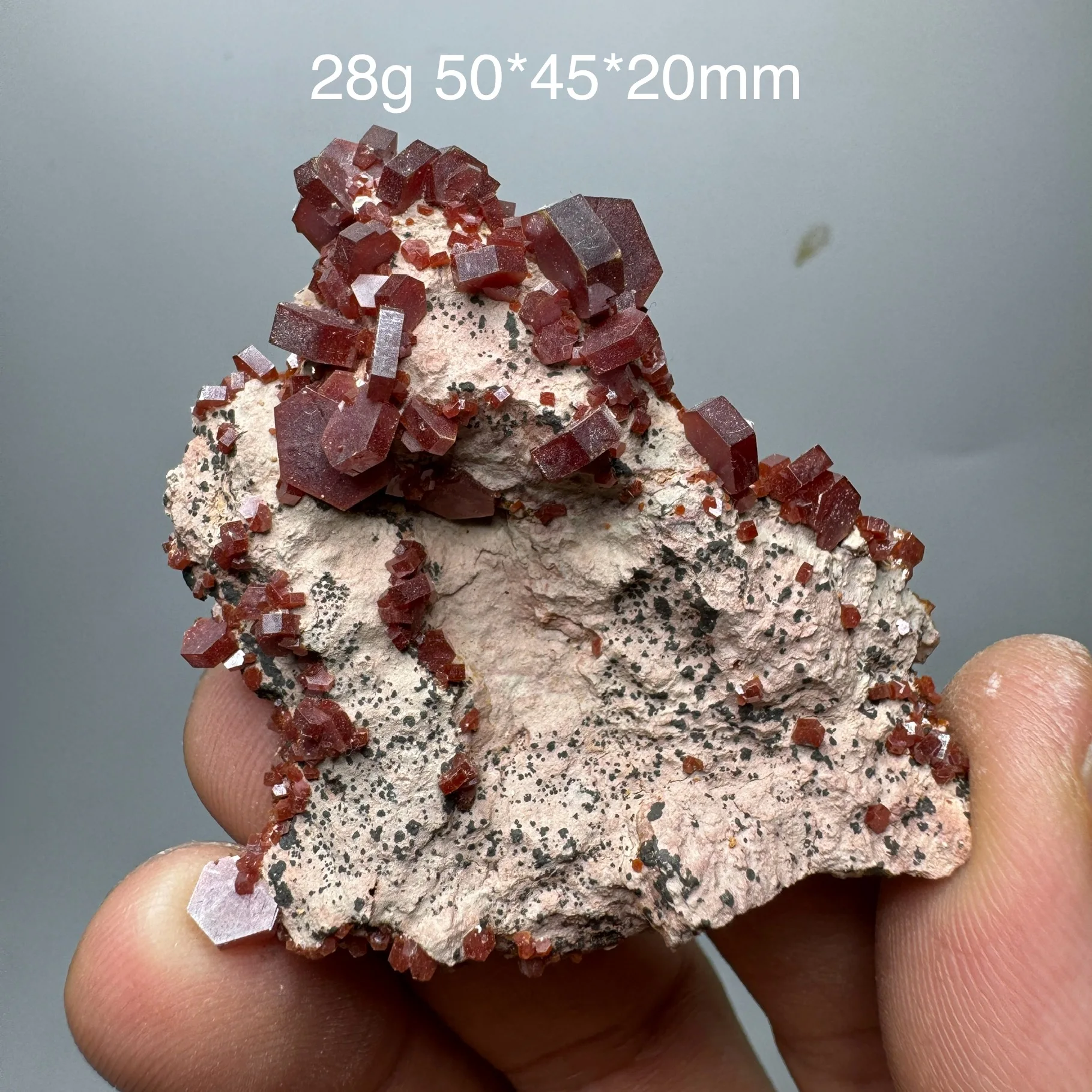 Natural Raw Morocco Orange-red Vanadinite Mineral Specimen Crystal Quartz Healing Stone Home Decor