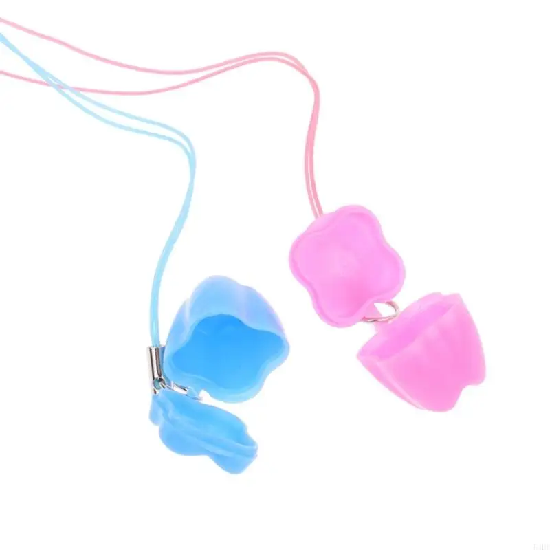 Plastic Baby Tooth Container - Cartoon Design - alternate angle