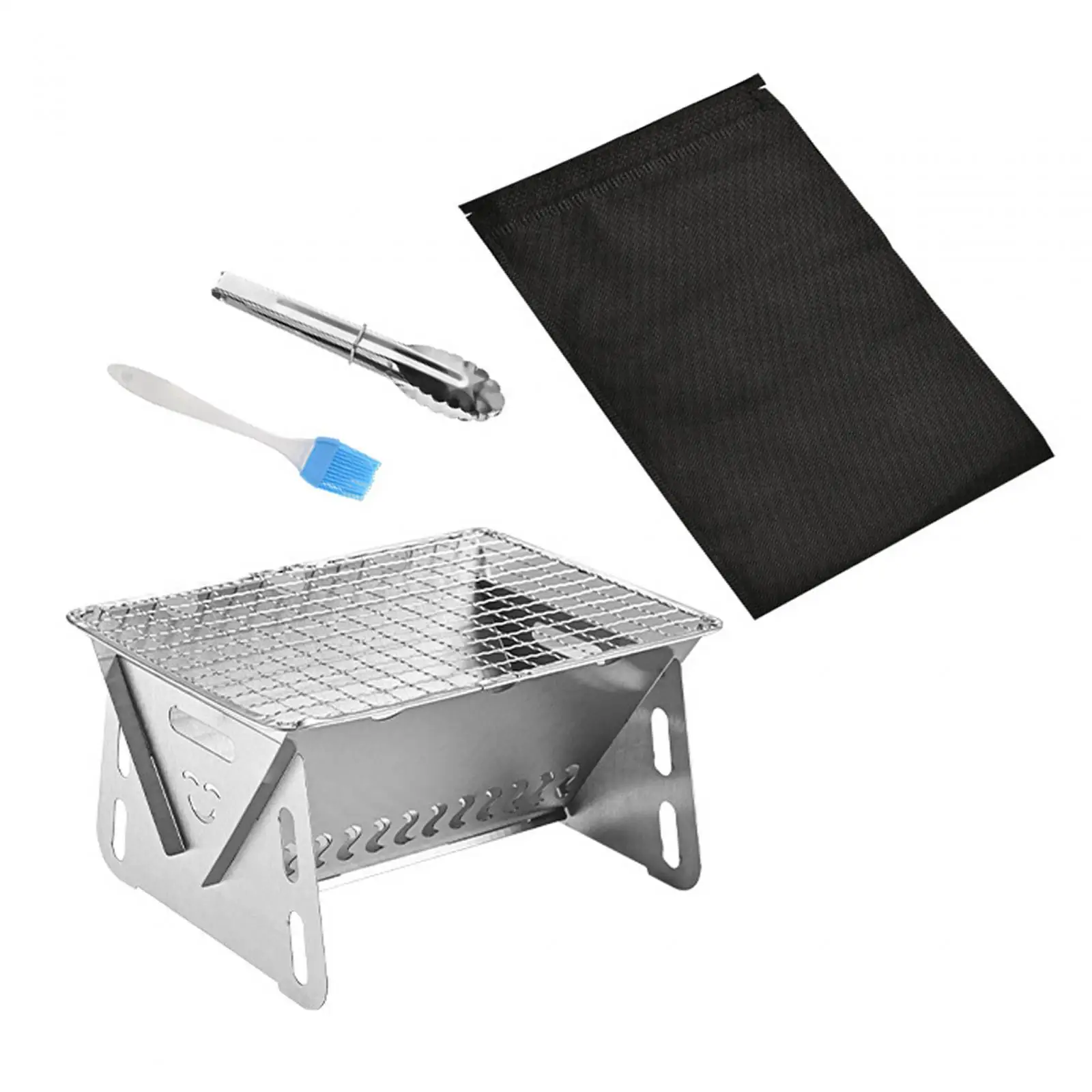 Portable Stainless Steel Folding Charcoal Grill