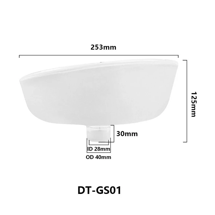 Nuevo estilo de escupidera de vidrio esmerilado biselado para unidades de laboratorio, piezas/equipos de sillas de laboratorio, lavabo para enjuague bucal, herramientas de laboratorio