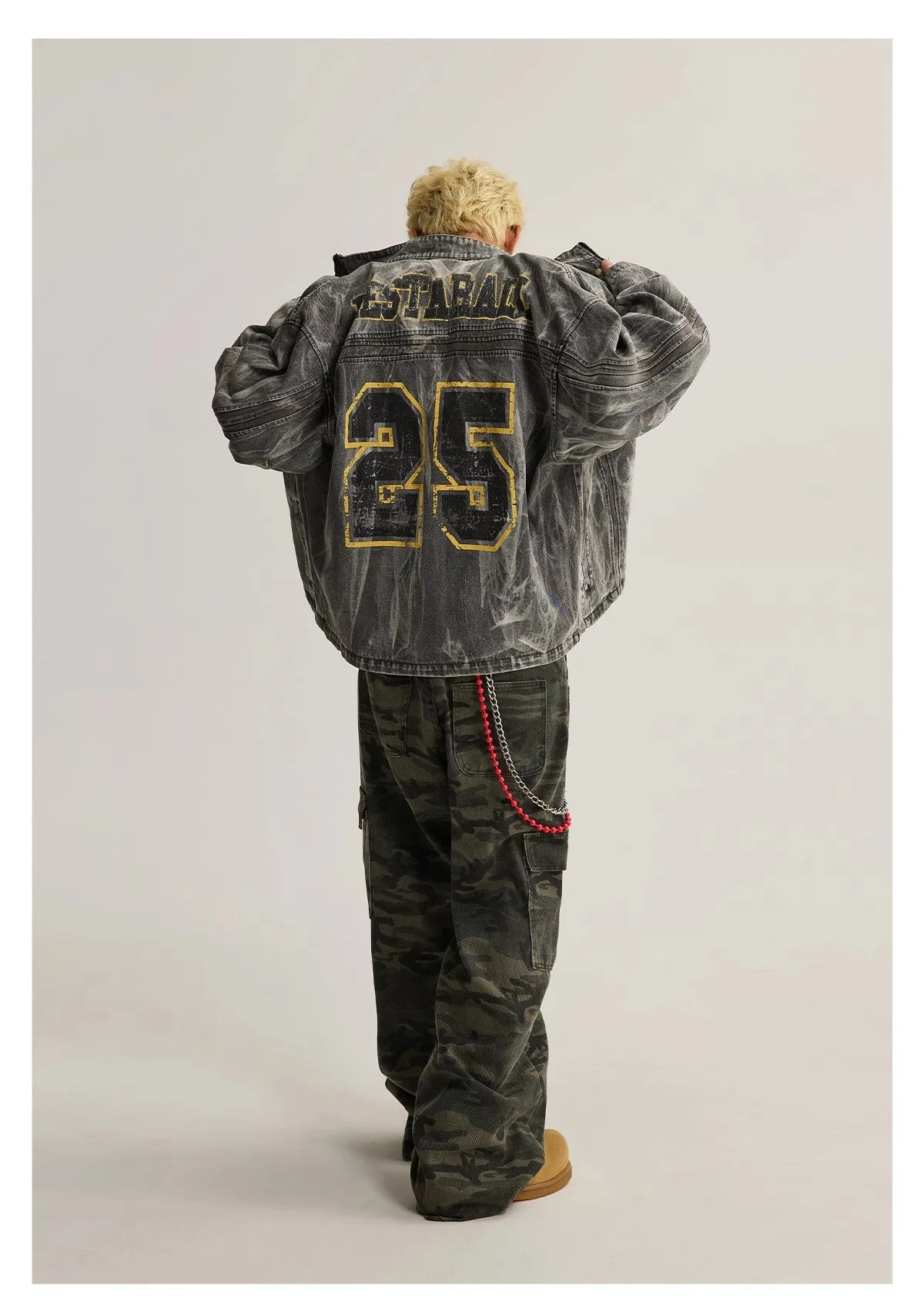 

Мужская джинсовая куртка с готическим принтом Harajuku Street Washed, винтажные куртки в стиле хип-хоп для мужчин, свободные повседневные мужские куртки, топы