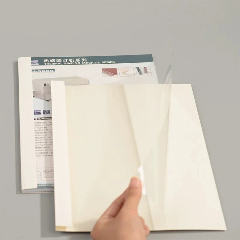 A4 Thermal Binding Covers 36-50mm Clear Plastic Covers for Document Contract Thermal Binder Office Binding Supplies