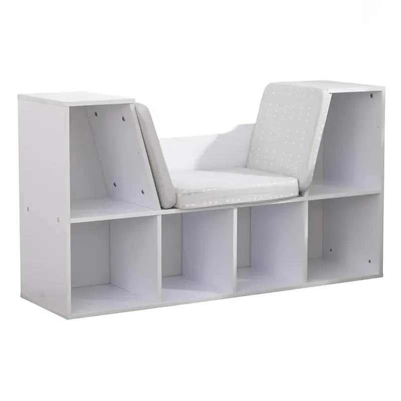 Modern Minimalist Multifunctional MDF Eco Friendly Wooden Bookshelf Storage Bookcase for Children Bedroom Reading Corner