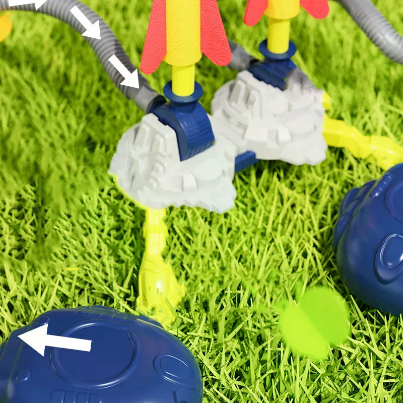 Kids Rocket Launcher Step Pump Power Air Pressed Stomp Outdoor Family Games Skyrocket Birthday Gifts Sports Toys For Children