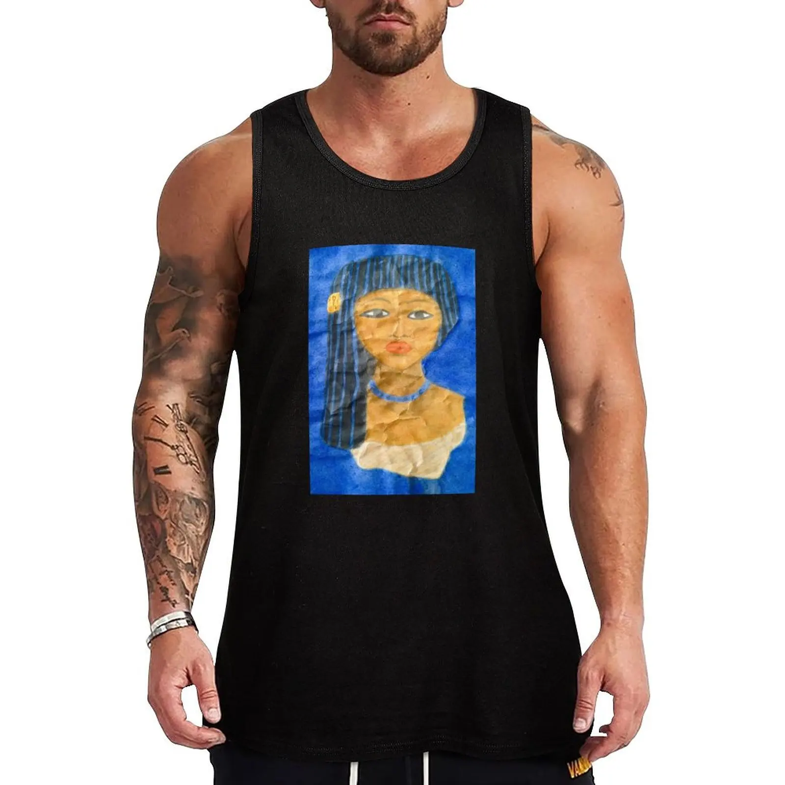 Egyptian Princess Meritaten Tank Top Top summer anime Male clothes Men's sleeveless t-shirt