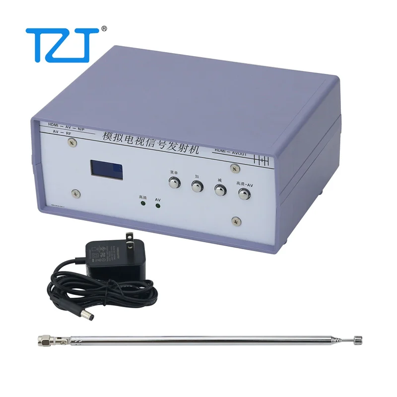 TZT Analog TV Transmitter RF Analog TV Signal Transmitter Fits Black and White TVs & Suitable for Home