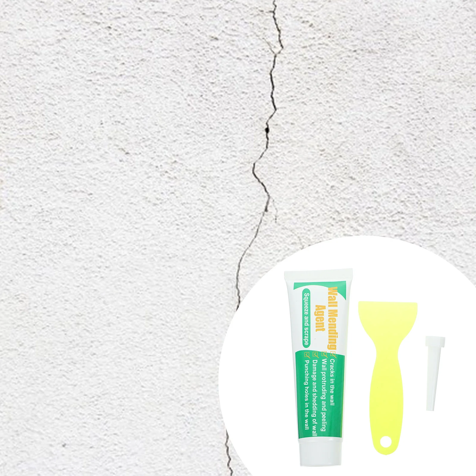 

Wall Repair Agent Drywall Cream Hole Paste Mending Suite Vegetable Gum 2% Inorganic Filler 10% Ointment Kit