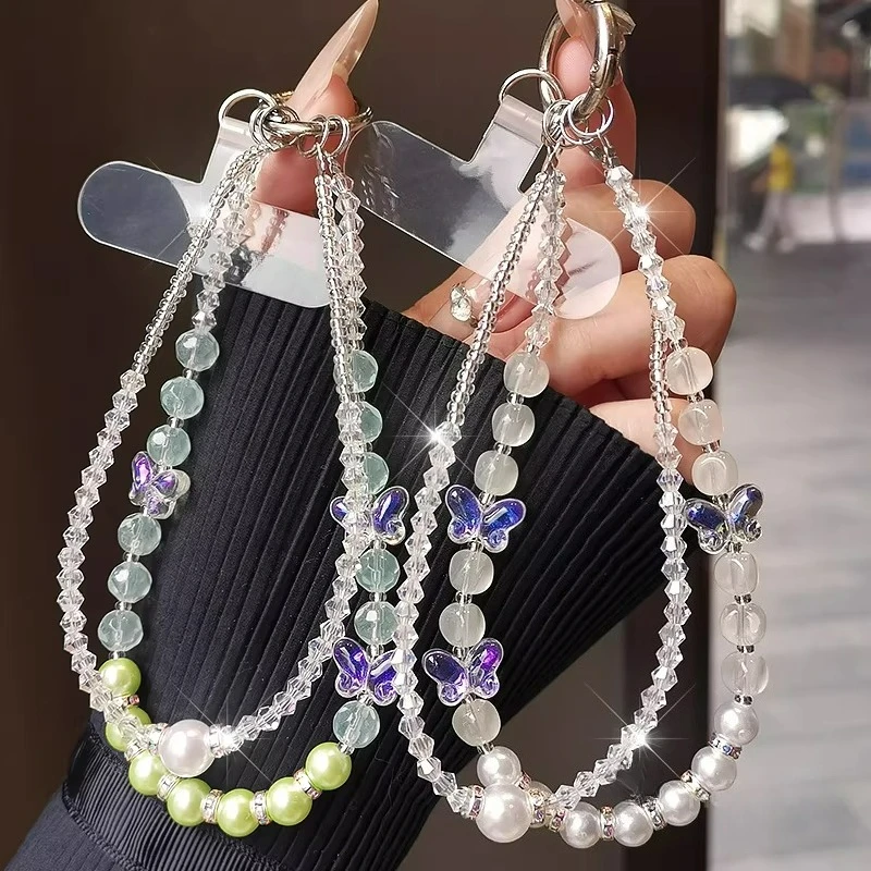 

Original Butterfly Crystal Mobile Phone Chain Pendant, Anti-lost Ccd Chain Bag Pendant